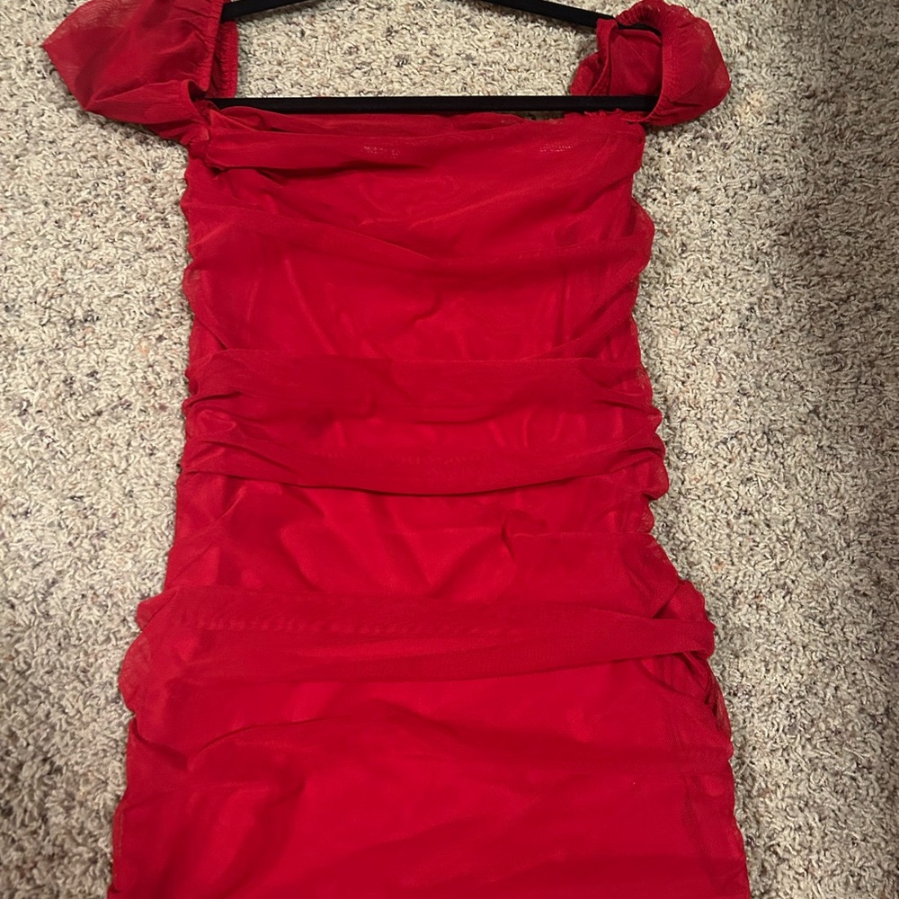 Elegant Red Women's Dress - Princess Polly